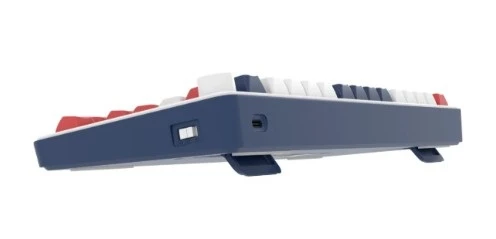 HK255 Membrane LCD RGB Kablosuz/Bluetooth Mavi Kırmızı %75 Türkçe Gaming Oyuncu Klavye