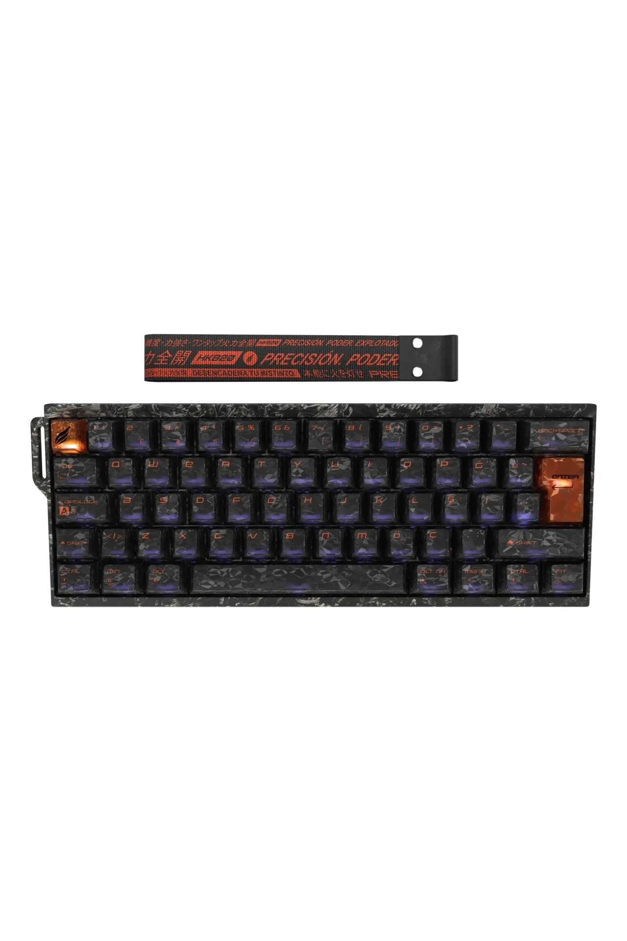 HK820 Hall Effect Manyetik Switch Rapid Trigger RGB 8k Hz 0.1 Ms Kablolu %60 Gaming Klavye