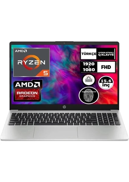 HP 255 G10 3C3Y9ES Ryzen 5 7530U 8 GB 512 GB SSD Radeon Graphics 15.6" Full HD Notebook