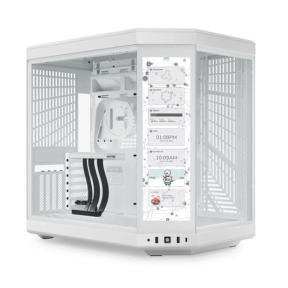 HYTE Y70 Touch Snow White CS-HYTE-Y70TI-WW E-ATX Oyuncu Kasası