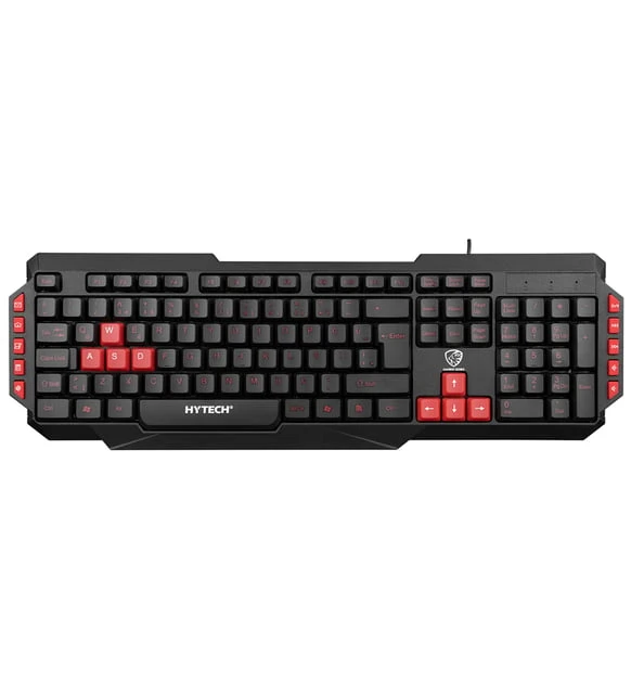 HYTECH HYK-46 GAMY COMBO SİYAH USB KIRMIZI TUŞLU Q GAMİNG OYUNCU KLAVYE + MOUSE SET