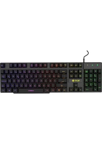 INCA IKG-449 RAINBOW EFECT MEKANİK HİSLİ GAMING KLAVYE