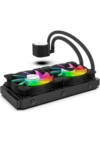 INCA ISS-02XN INTEL/AMD 2X120MM ARGB LED FANLI AM5 CONTROL REMOTE CPU LİQUİD COOLER