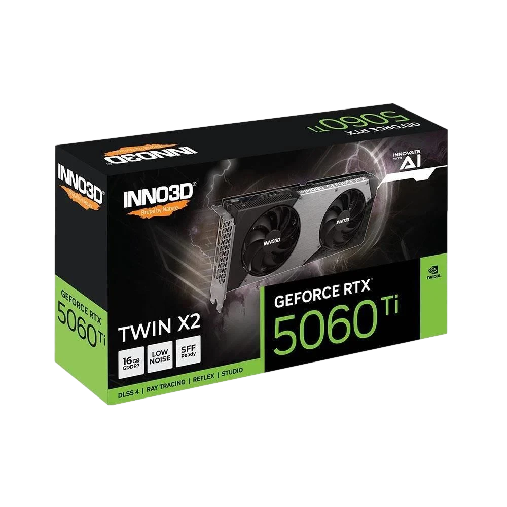 INNO3D GeForce RTX 5060 TI TWIN X2 16GB GDDR7 128Bit DLSS 4 Ekran Kartı