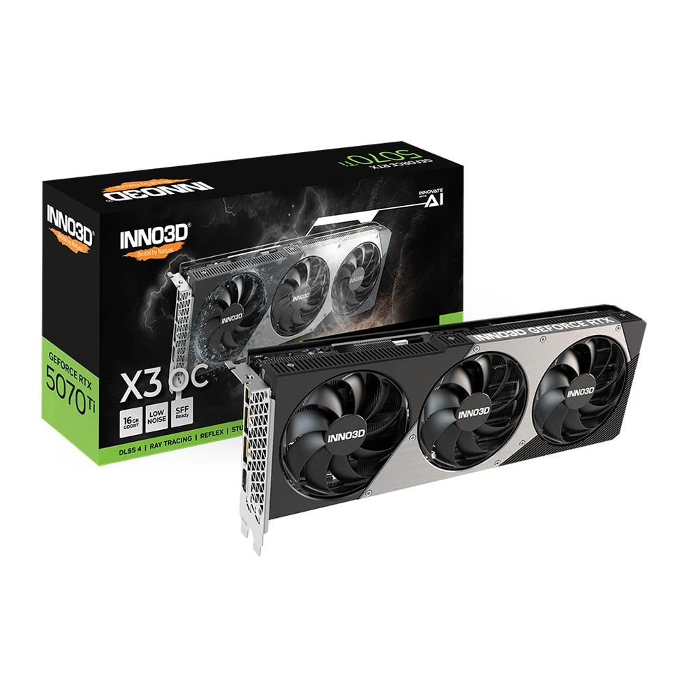 Inno3D RTX 5070 TI X3 OC N507T3-16D7X-176068N 256 Bit GDDR7 16 GB Ekran Kartı