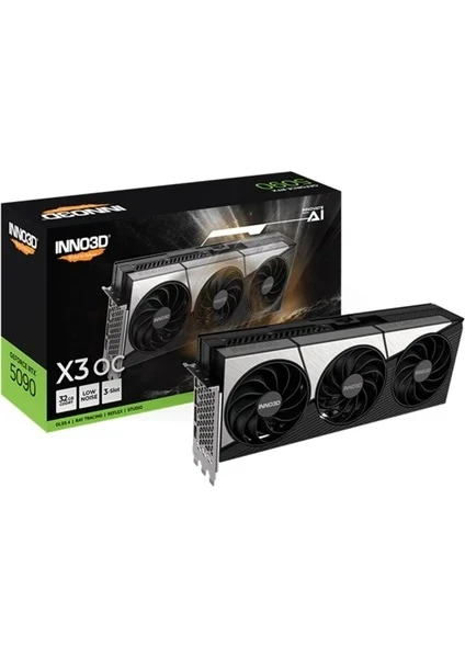 Inno3D RTX 5090 X3 N50903-32D7-17593928 512 Bit GDDR7 32 GB Ekran Kartı