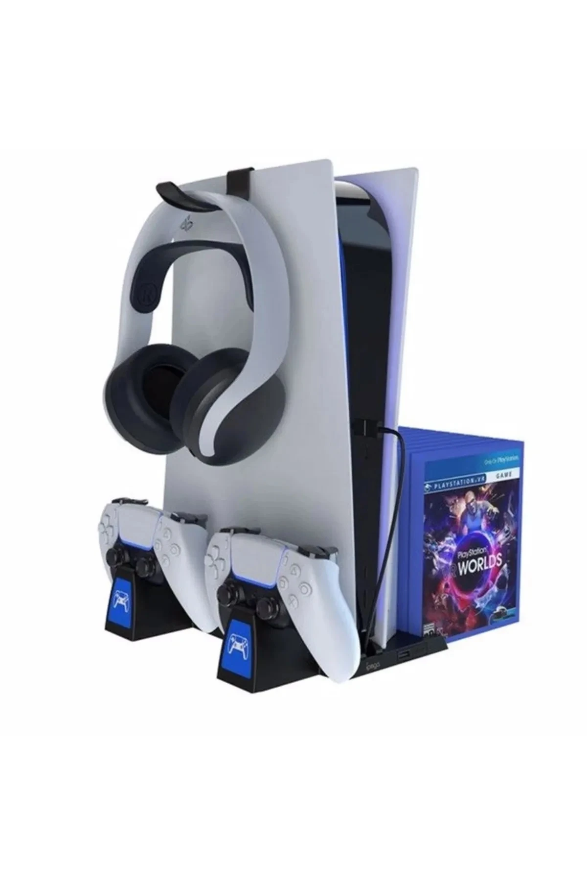 İPEGA PS5 PLAYSTATION 5 DİKEY ŞARJ STANDI VERTİCAL CHARGİNG DOCK 5 IN1 VERTİCAL STAND