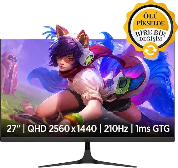 James Donkey Velor Q60 27″ 210Hz 1Ms GTG Fast IPS QHD 2K 10 Bit Gaming Monitör