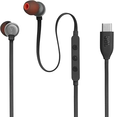 JBL TUNE 310C USB-C KABLOLU KULAKİÇİ KULAKLIK - SİYAH