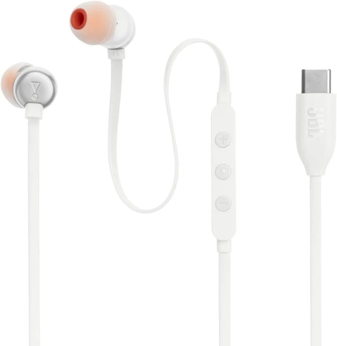 JBL Tune 310C Beyaz Type-C Kablolu Kulak İçi Kulaklık