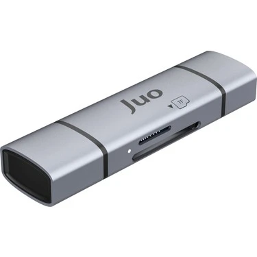 Juo USB 3.2 Type-C ve USB-A OTG SD / Micro SD Hafıza Kart Okuyucu