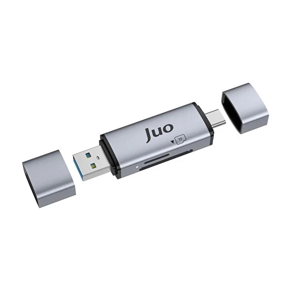 Juo USB 3.2 Type-C ve USB-A OTG SD / Micro SD Hafıza Kart Okuyucu