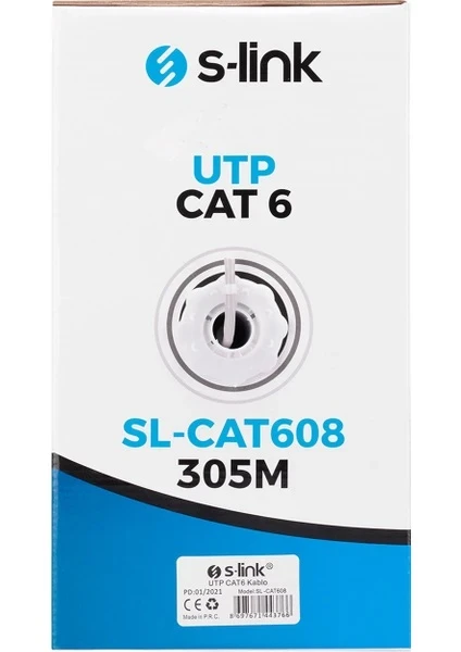 KABLO CAT6 305MT 24AWG SL-CAT608 S-LİNK