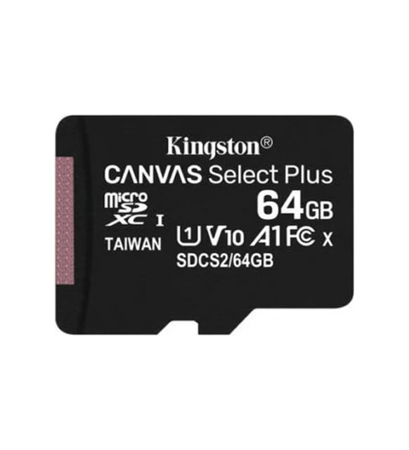 KİNGSTON 64GB SDXC CLASS 10 UHS-I CANVAS SELECT PLUS MİCROSD HAFIZA KARTI SDCS2/64GB