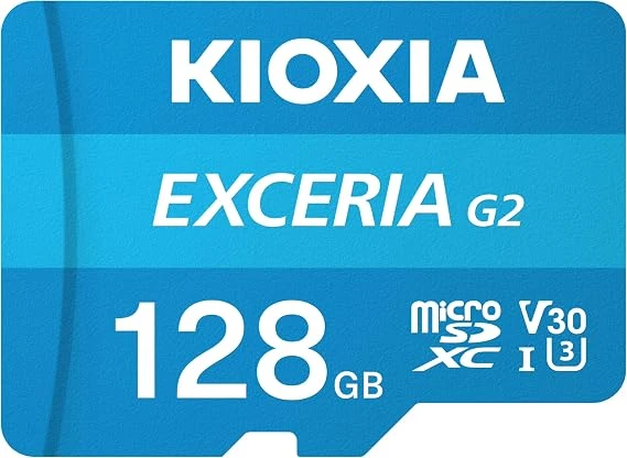 Kioxia Exceria G2 LMEX2L128GG2 Class 10 UHS-I U3 V30 128 GB Micro SD Kart