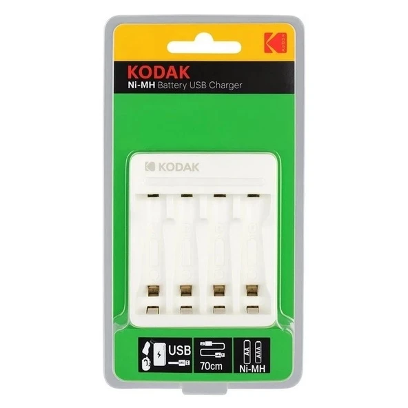 Kodak KD-29490 4'lü Type-C Otomatik Hızlı Pil Şarj Aleti