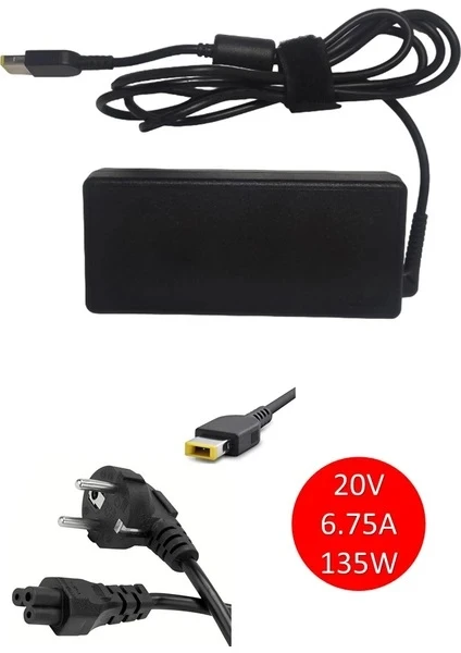 Lenovo 20v 6.75a 135w Usb Notebook Adaptör