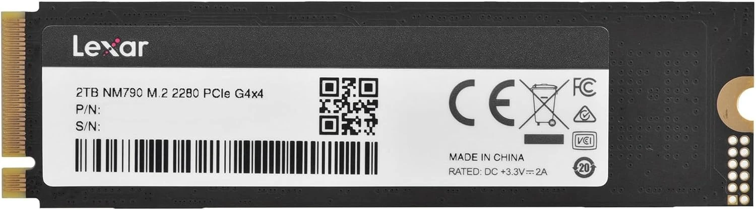 Lexar NM790 LNM790X002T-RNNNG PCI-Express 4.0 2 TB M.2 SSD