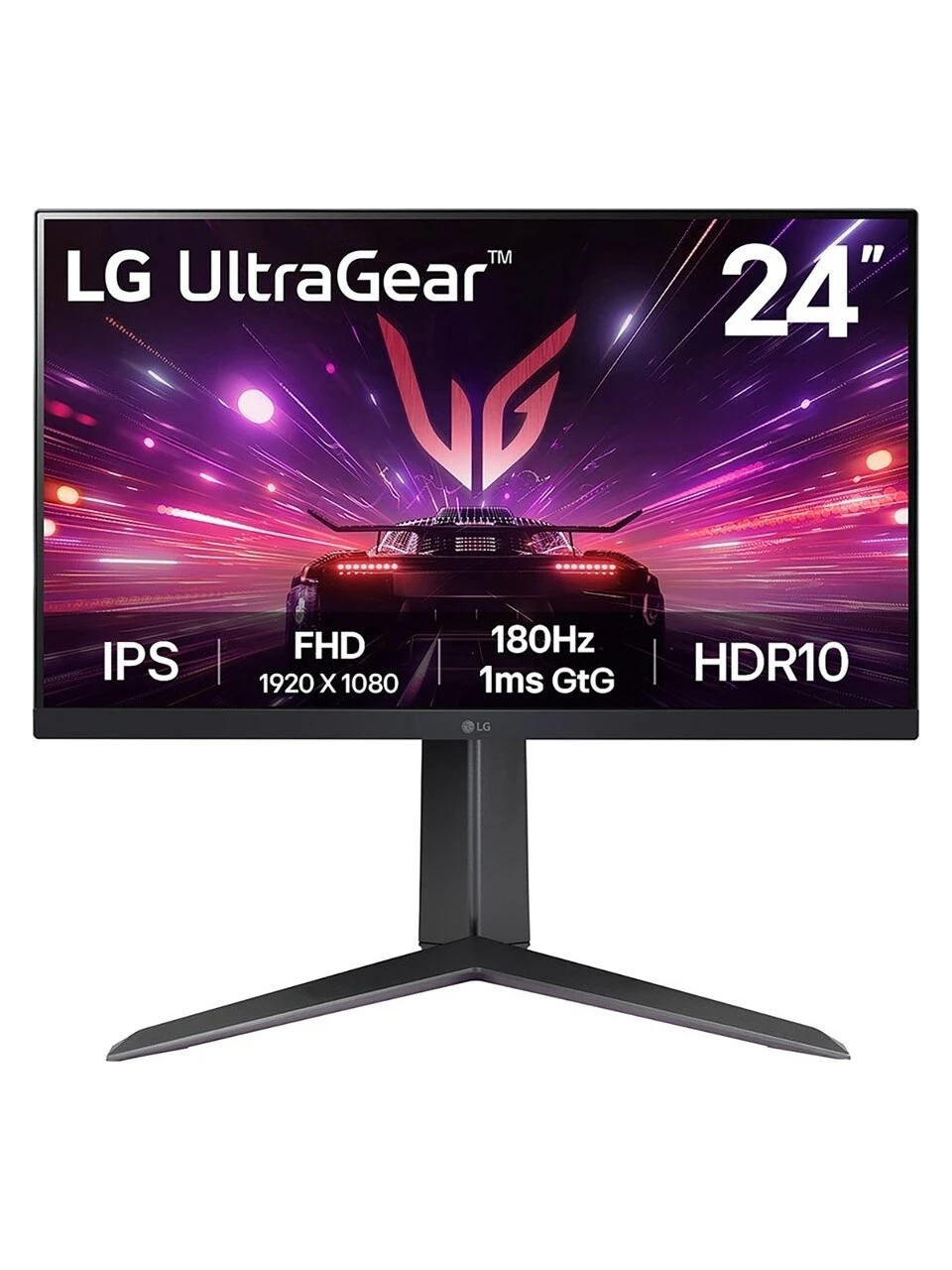 LG 24” ULTRAGEAR 24GS65F-B 1MS (GTG) 180HZ (HDMI+DİSPLAY) AMD FREESYNC + G-SYNC HDR10 IPS PANEL FHD PİVOT GAMİNG MONİTÖR