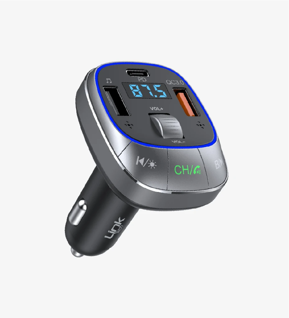 LİNKTECH GF17 PREMİUM DUAL 48W 5.1 BLUETOOTH FM TRANSMİTTER