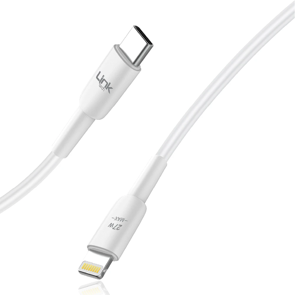 LİNKTECH K603 SAFE TYPE-C - İPHONE LİGHTNİNG 30W HIZLI DATA VE ŞARJ KABLOSU 3A 1MT
