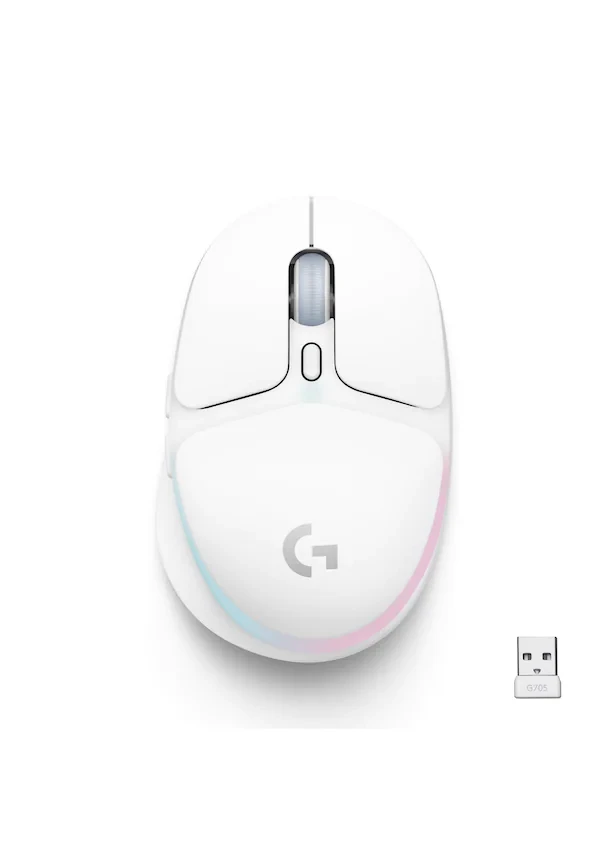 LOGITECH G AURORA G705 KABLOSUZ OYUNCU MOUSE - BEYAZ
