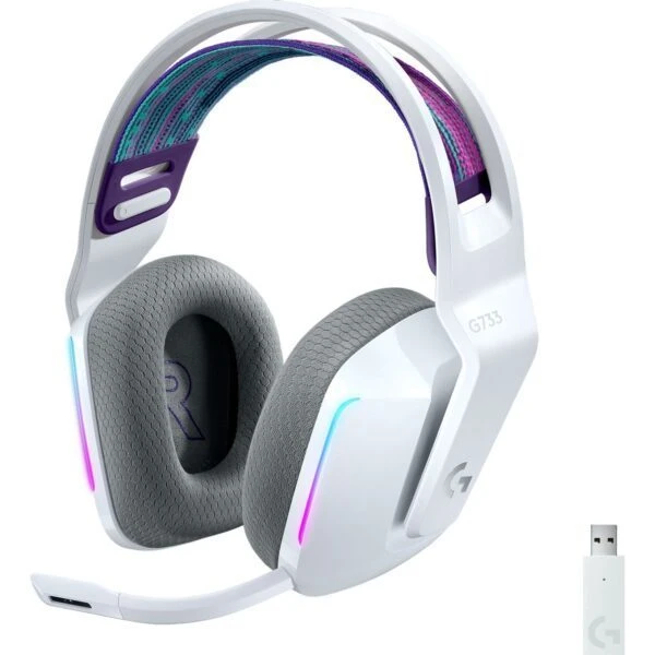 LOGITECH G G733 LightSpeed RGB Kablosuz 7.1 Surround Ses Oyuncu Kulaklığı Beyaz