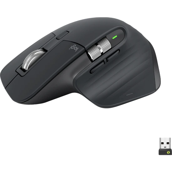 Logitech Mx Master 3S 910-006559 Siyah Şarjlı Sessiz Ergonomik Optik Kablosuz Mouse
