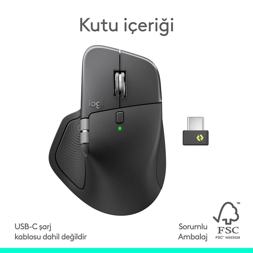 Logitech Mx Master 4 910-007562 Siyah Şarjlı Kablosuz Mouse