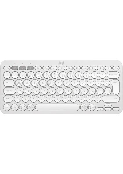Logitech Pebble Keys 2 K380S 920-011860 Beyaz TKL Q Kablosuz Klavye