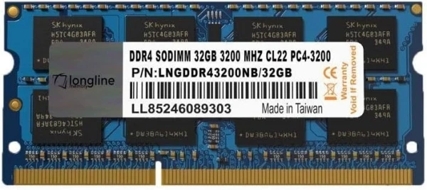 LONGLİNE 32 GB 3200 MHZ CL22 LNGDDR43200NB/32GB DDR4 RAM