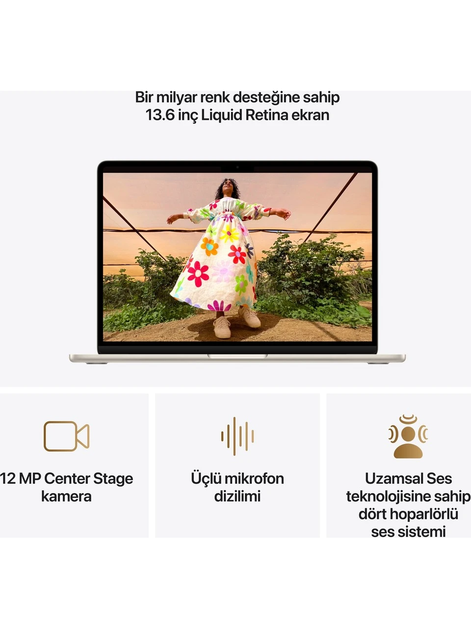 MacBook Air M5 16 GB 512 GB SSD 13.6" MDHA4TU/A Yıldız Işığı