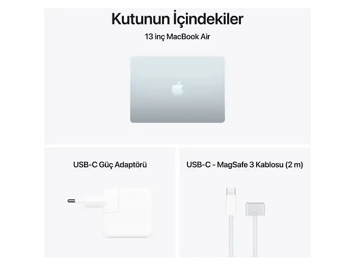 MacBook Air M5 16 GB 512 GB SSD 13.6" MDHH4TU/A Gök Mavisi