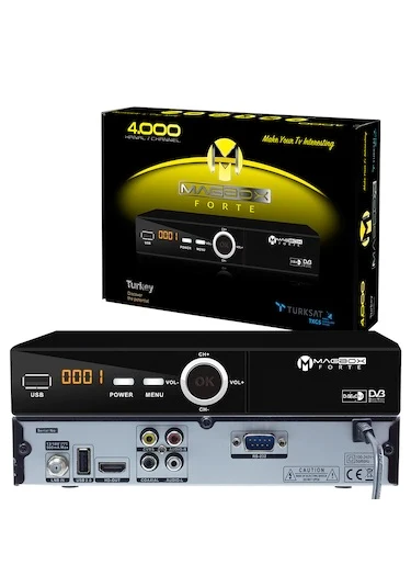 MAGBOX FORTE HDMİ RCA FULL HD UYDU ALICISI TKGS'Lİ