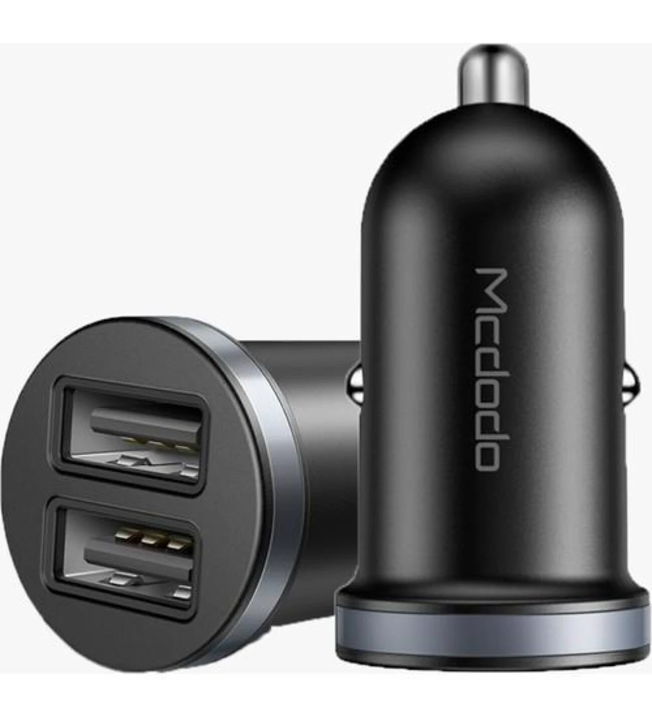 MCDODO 2 USB ARAÇ ÇAKMAK ŞARJ 12W 5V 2.4A-SIYAH CC-6601
