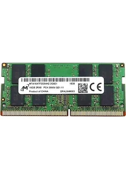 Micron 16 GB 2666 MHz DDR4 CL19 SODIMM MTA16ATF2G64HZ-2G6E1 Ram Notebook (Kutusuz)