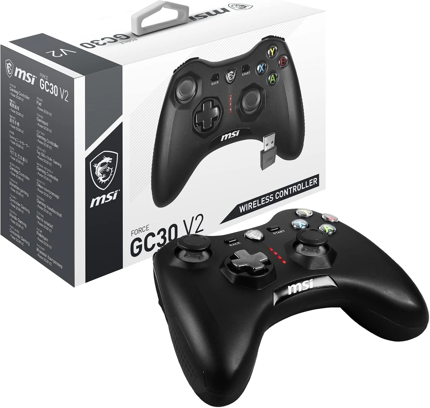 MSI Force GC30 V2 Siyah Kablolu/Kablosuz Oyun Kolu