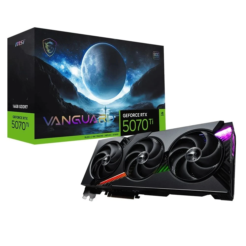 MSI GeForce RTX 5070 Ti 16G VANGUARD SOC 16GB GDDR7 256 Bit DLSS 4 Ekran Kartı