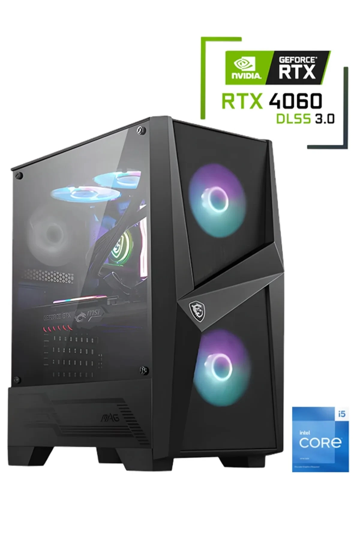MSI İ5 12400F 16 GB RAM 1 TB M.2 SSD RTX 4060 8 GB GAMİNG KASA