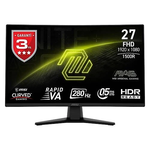 MSI MAG 274CXF 27" 0.5 ms Full HD Curved 280 Hz Oyuncu Monitörü