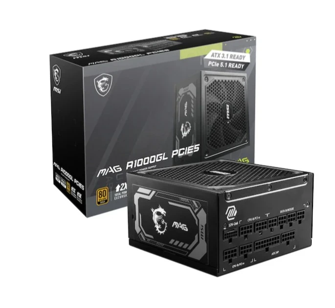 MSI MAG A1000GL Gen5 1000 W Power Supply