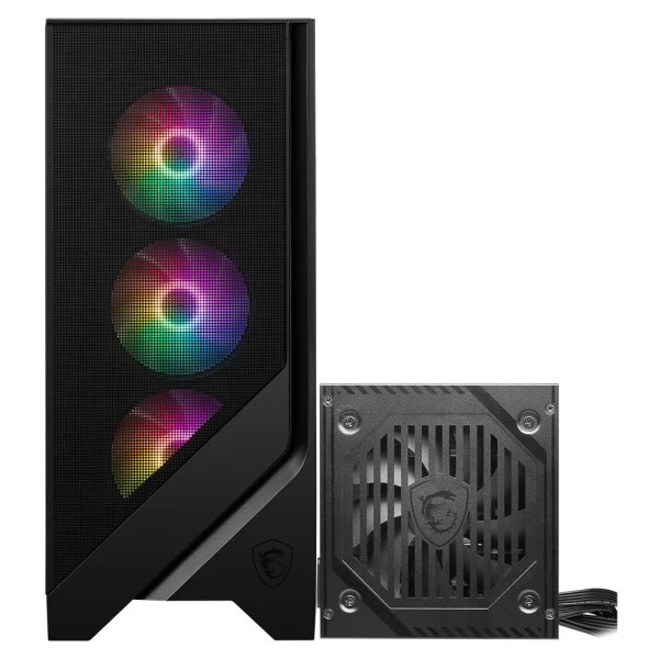 MSI MAG FORGE 120A B65 RGB Temperli Cam USB 3.2 ATX Mid Tower Siyah 650W 80+ Bronze Gaming Kasa