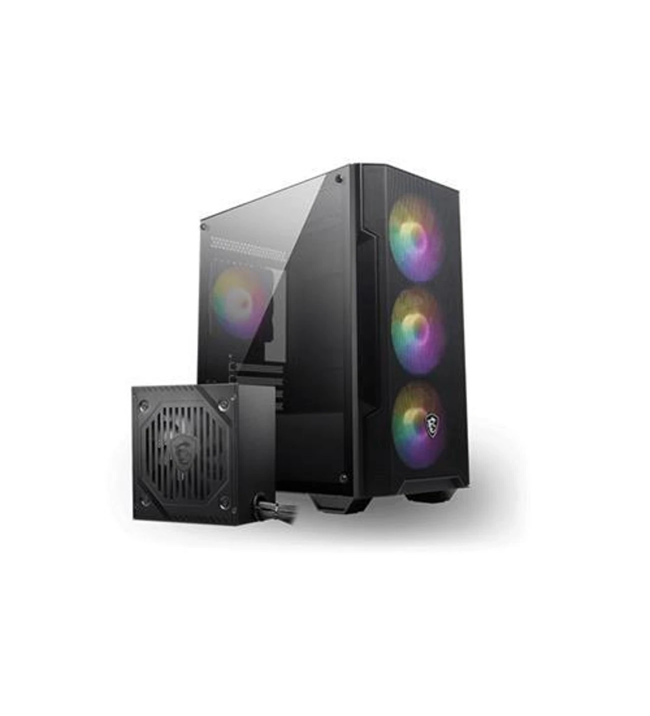 MSI MAG Forge M100A D60 ARGB Fanlı 600 W Micro ATX Oyuncu Kasası