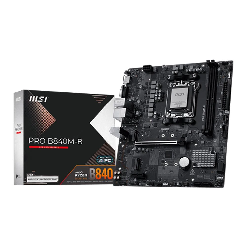 MSI Pro B840M-B AMD AM5 DDR5 Micro ATX Anakart
