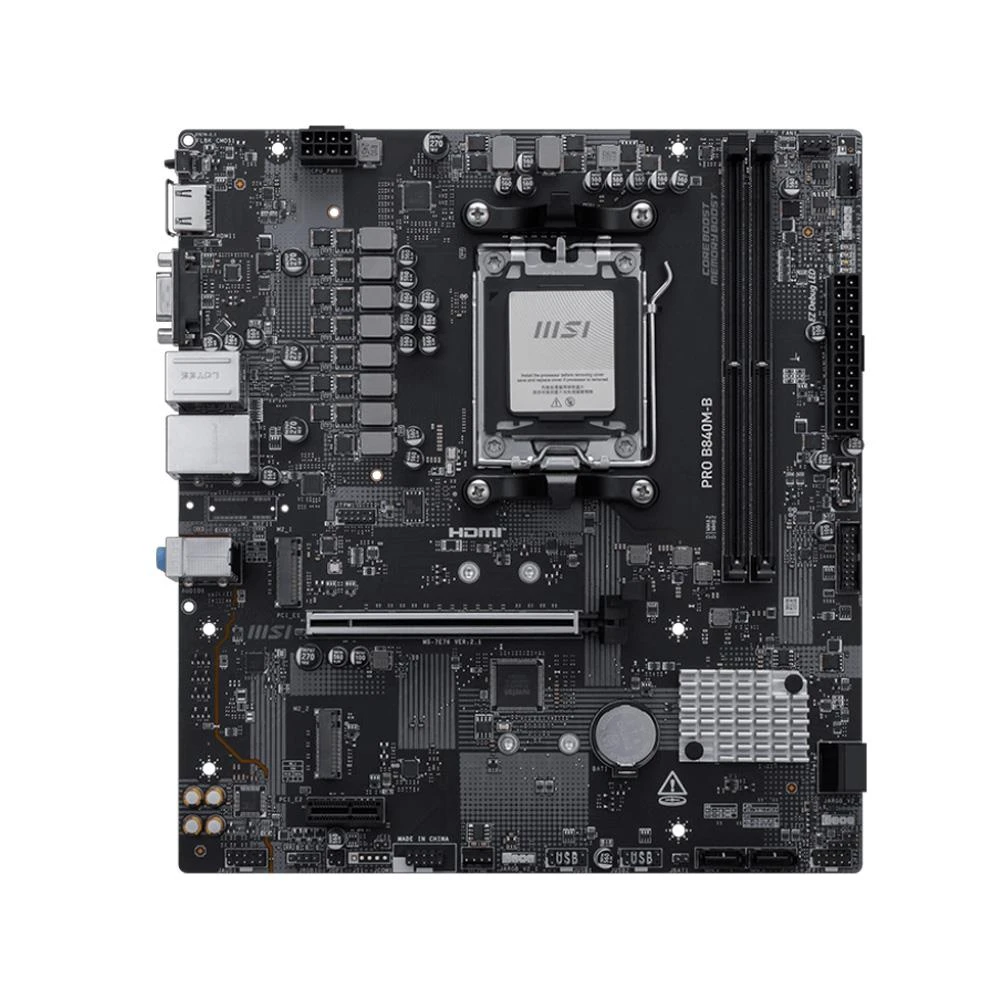 MSI Pro B840M-B AMD AM5 DDR5 Micro ATX Anakart