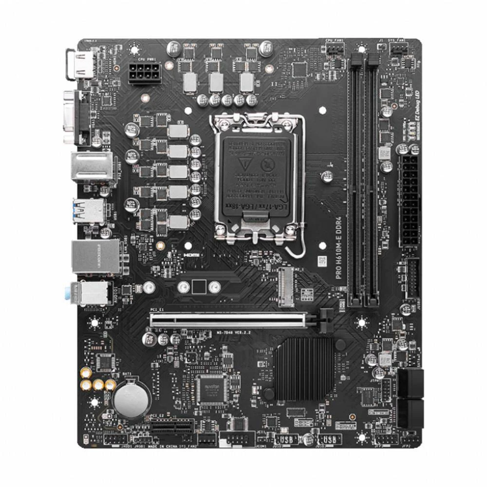 MSI Pro H610M-E Intel LGA1700 DDR4 Micro ATX Anakart