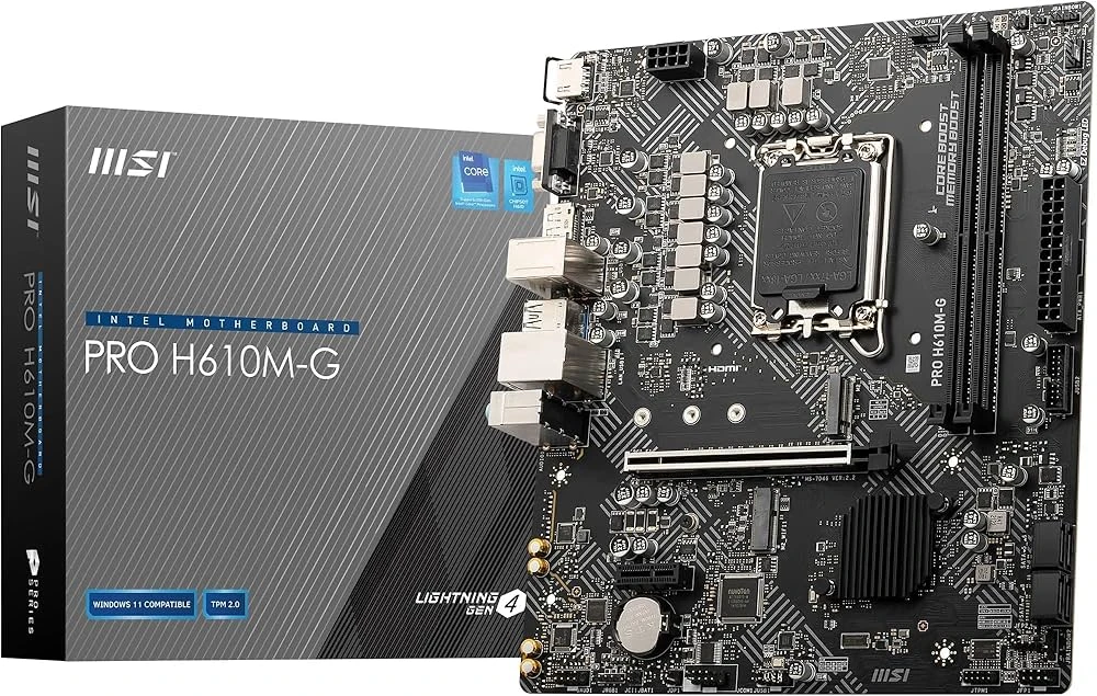 MSI Pro H610M-G Intel LGA1700 DDR5 Micro ATX Anakart