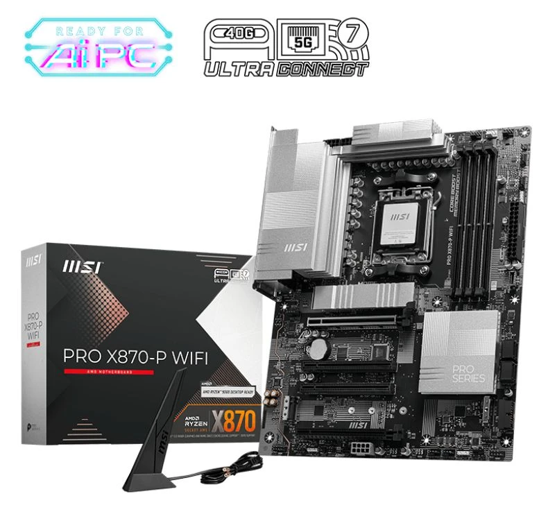 MSI PRO X870-P WiFi DDR5 8200MHz(OC) Soket AM5 M.2 HDMI ATX Anakart