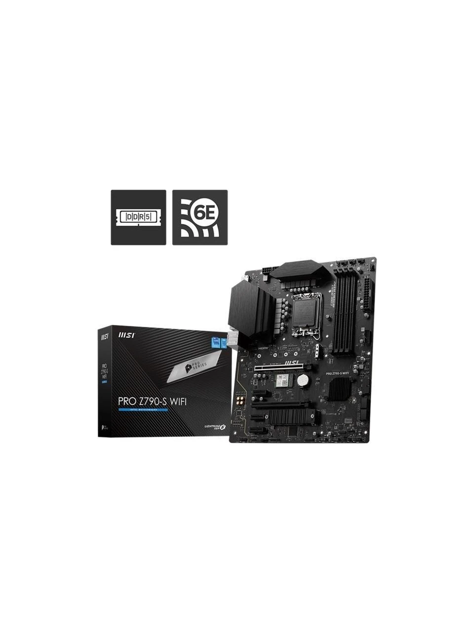 MSI PRO Z790-S WiFi 6600MHz (OC) DDR5 Soket 1700 M.2 HDMI DP ATX Anakart