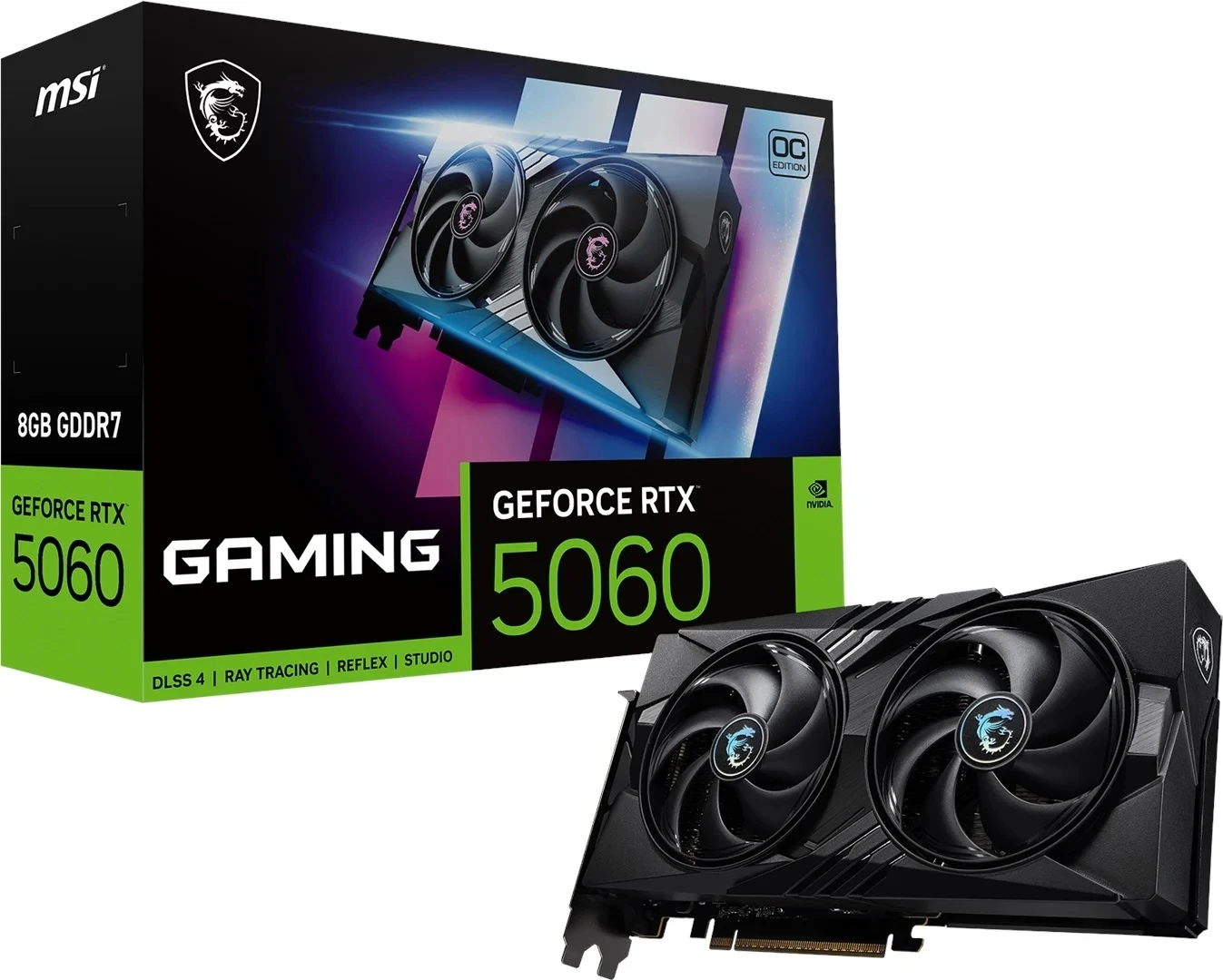 MSI RTX 5060 8G Gaming OC G5060-8GC 128 Bit GDDR7 8 GB Ekran Kartı